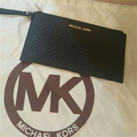 michael kors perforated wristlet|michael kors wristlet cheap.